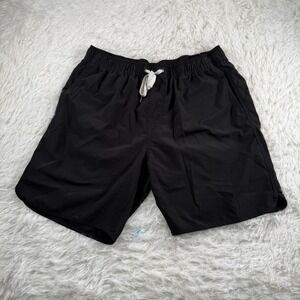Fair Harbor Shorts Mens XL Black 8" Athleisure Stretch Comfort Outdoors‎ Active